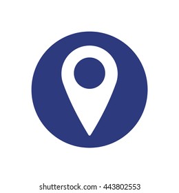 Mark  icon,  isolated. Flat  design.