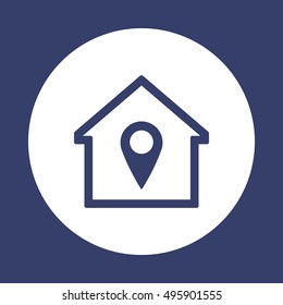 Mark    icon,  isolated. Flat  design.