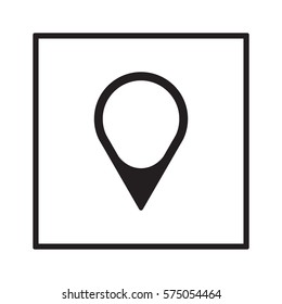 Mark   icon, isolated. Flat  design. 