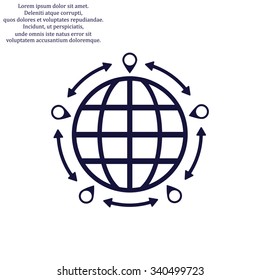 Mark icon, pointer. icon. vector design