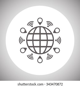 Mark icon, pointer. icon. vector design