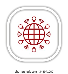 Mark icon, pointer. icon. vector design