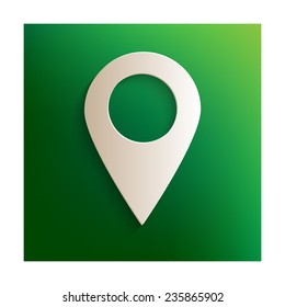 Mark icon, pointer. vector illustration