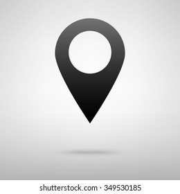 Mark icon, pointer. vector illustration