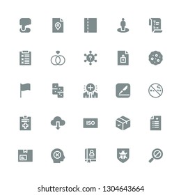 mark icon set. Collection of 25 filled mark icons included Error, Antivirus, Agenda, Failure, Package, Prescription, Iso, Download, File, No smoking, Pages, Positive, Domino, Flag