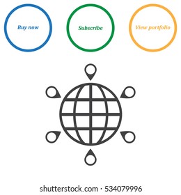 Mark Icon Vector flat design style