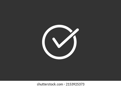 mark icon vector modern style.