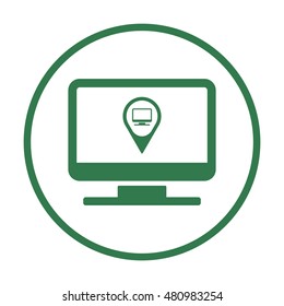 Mark icon,vector.  Flat design.