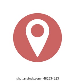 Mark icon,vector.  Flat design.