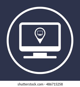 Mark icon,vector.  Flat design.