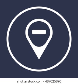 Mark icon,vector.  Flat design.