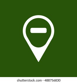 Mark icon,vector.  Flat design.