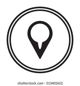 Mark icon,vector.  Flat design.
