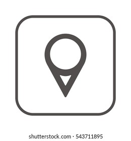 Mark icon,vector.  Flat design.