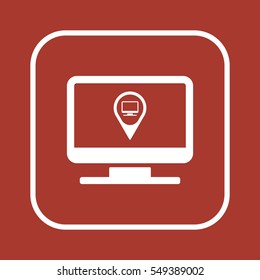 Mark icon,vector.  Flat design.