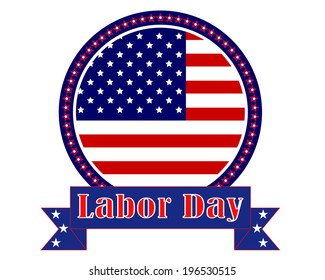 mark Labor Day in America on a white background