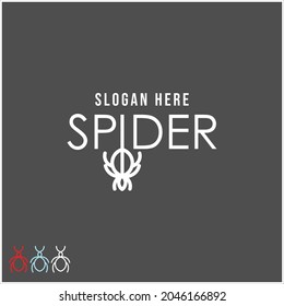 mark logo design for letter spider