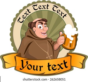 Mark, Logo (funny Monk Loves Beer)