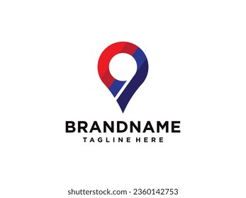 Mark logo, Location icon,Map logo for maps google maps, sign, route, position, symbol and vector logo