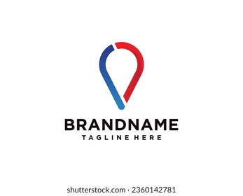 Mark logo, Location icon,Map logo for maps google maps, sign, route, position, symbol and vector logo