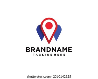 Mark logo, Location icon,Map logo for maps google maps, sign, route, position, symbol and vector logo