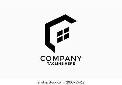 Mark Monograma Letra C House Logo