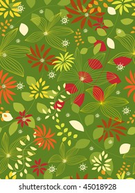 mark new flowery continuous pattern vector design vegetation summertime earth ornament star branch background scene leaf vista ornate flowery drawing ribbon no one decor picture unknown painting retro