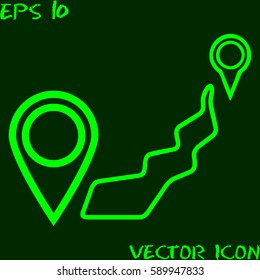 mark on a map the distance traveled
