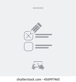 Mark option - Minimal vector icon