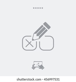 Mark option - Minimal vector icon