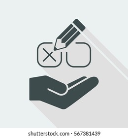 Mark option - Minimal vector icon