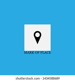 mark of place icon sign signifier vector