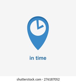 mark a place in time to a simple blue the logo