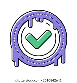mark quality color icon vector. mark quality sign. isolated symbol illustration