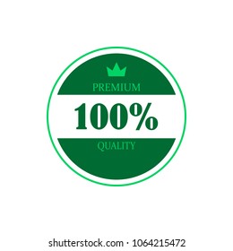 mark of quality and products icon. Install your inscription or products, thereby increasing sales of your products. One of the colored collection icons for websites and mobile app on white background