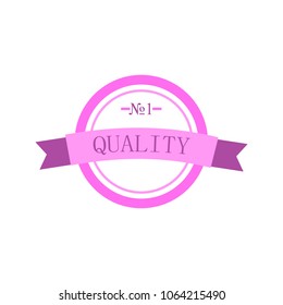 mark of quality and products icon. Install your inscription or products, thereby increasing sales of your products. One of the colored collection icons for websites and mobile app on white background