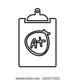 Markierungsblatt-Symbol im Zeilenstil