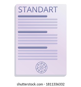 Marcar icono estándar. Caricatura del icono vectorial estándar de marca para el diseño web aislado en fondo blanco