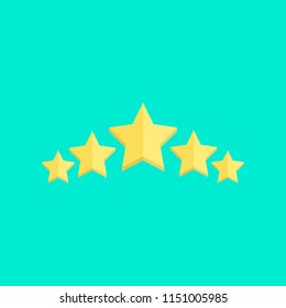 mark with star. rating stars. vector