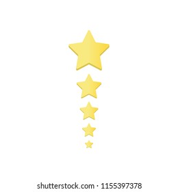 mark with star. rating stars. vector