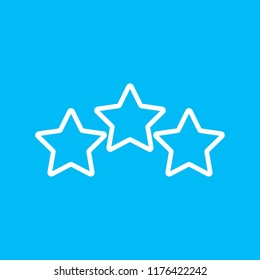 mark with star. rating stars. vector