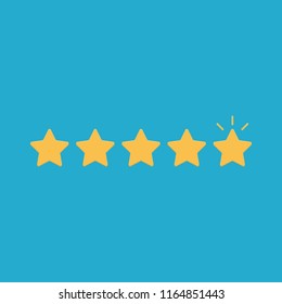 Mark Stars. Vector Flat design