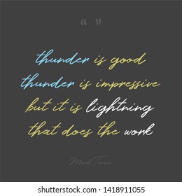 Mark Twain Quote With Black Background And Hand Writing Font