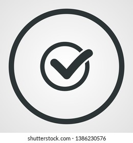 mark vector icon , Lorem ipsum flat design