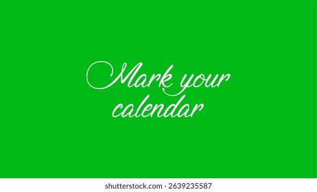 Mark your calendar_text style vector