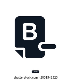 mark_b- icon. Education sign and symbol icons. Vector line icons for your digital or print projects. Vector illustration.