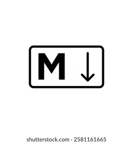 Markdown icon Art design illustration