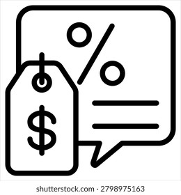 Markdown Single Icon Outline Black