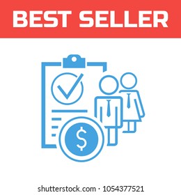 Marked Checklist Icon. Check Mark icon. Compliance Vector Sign. crediting of individuals
