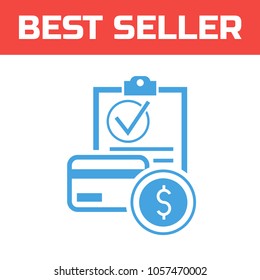 Marked Checklist Icon. Check Mark icon. Compliance Vector Sign. dollar exchange